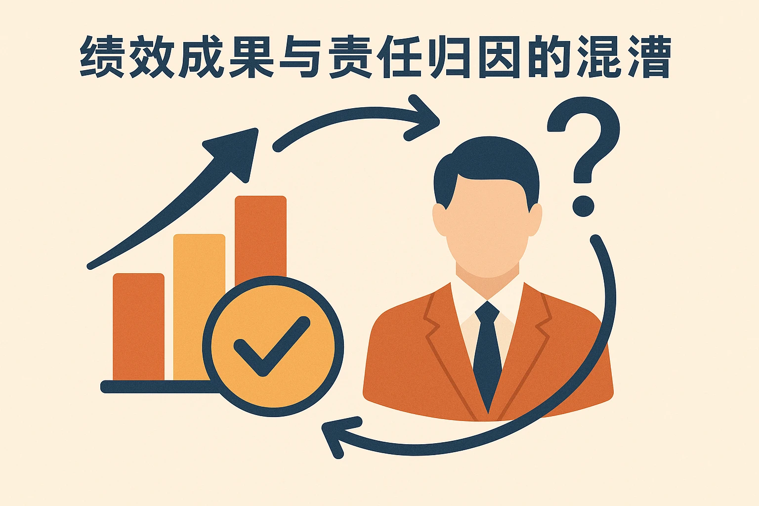 绩效成果与责任归因的混淆