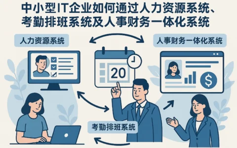 中小型IT企业如何通过人力资源系统、考勤排班系统及人事财务一体化系统提升人才管理效能