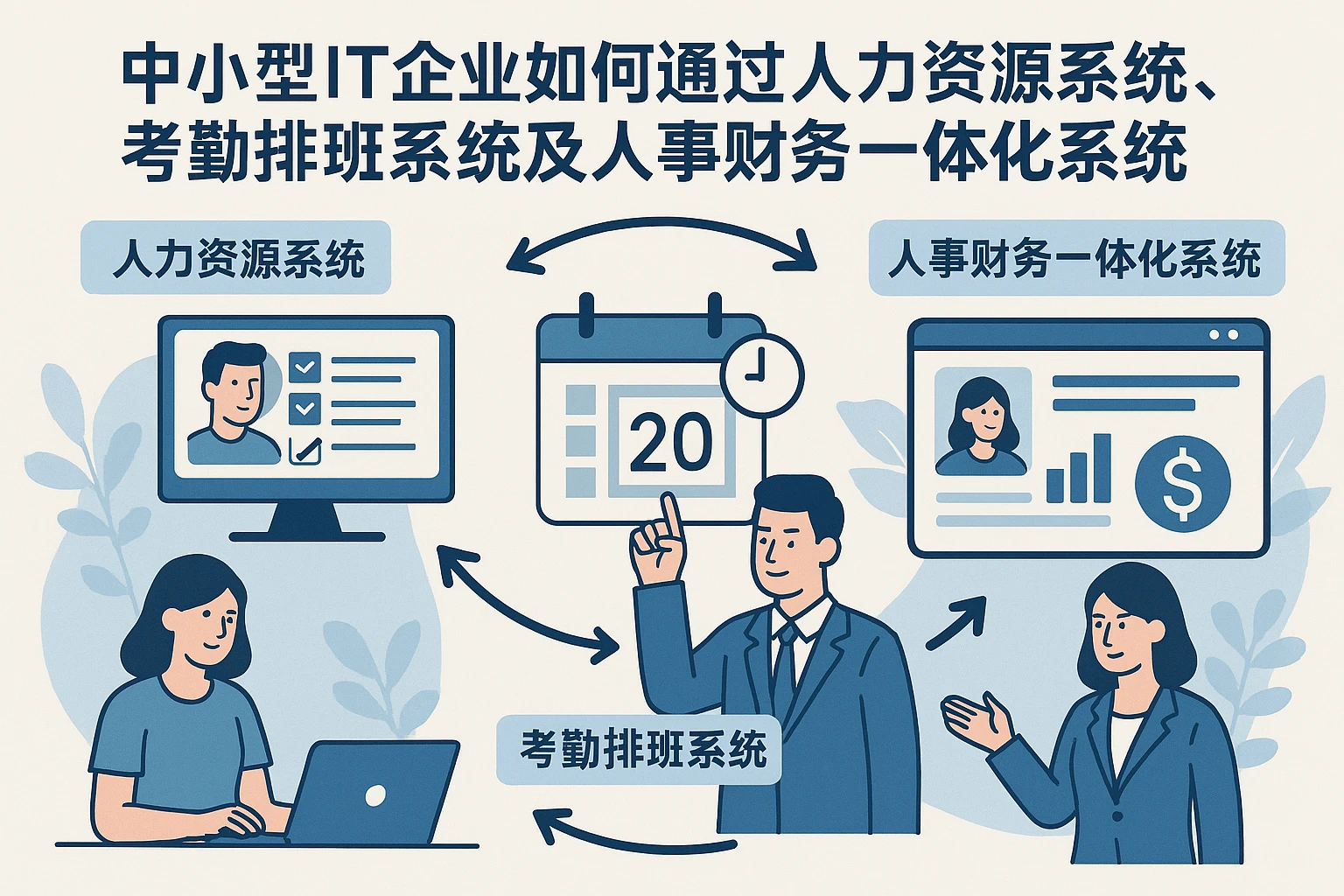 中小型IT企业如何通过人力资源系统、考勤排班系统及人事财务一体化系统提升人才管理效能