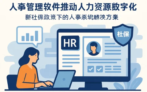 人事管理软件推动人力资源数字化转型：新社保政策下的人事系统解决方案