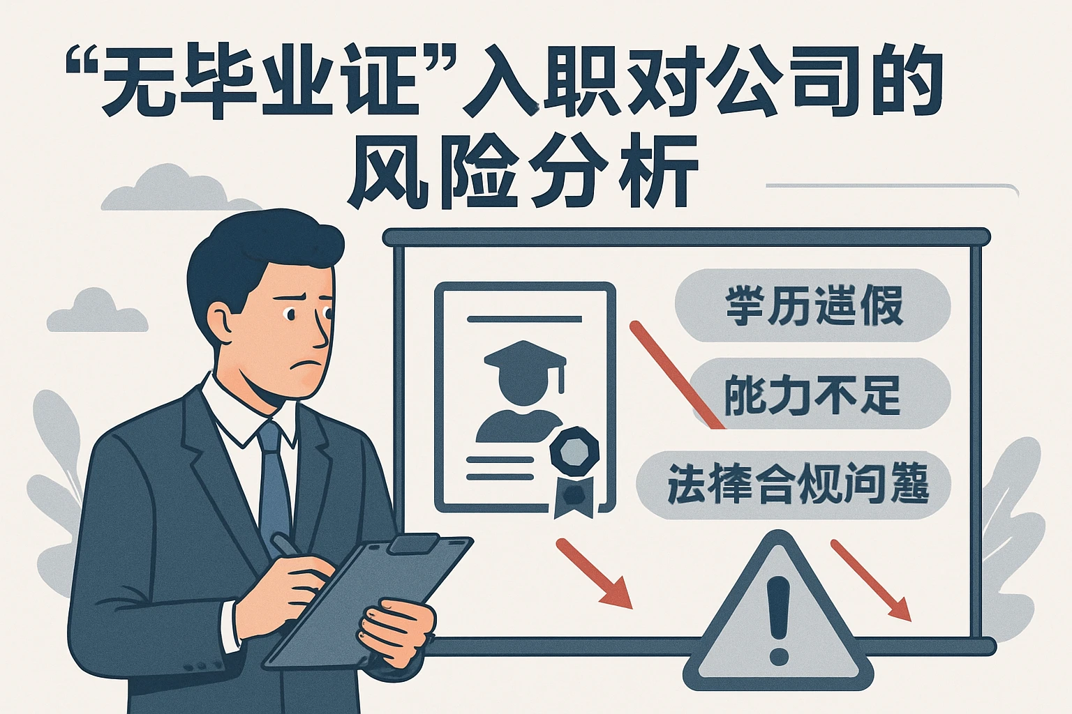 无毕业证入职对公司的风险分析