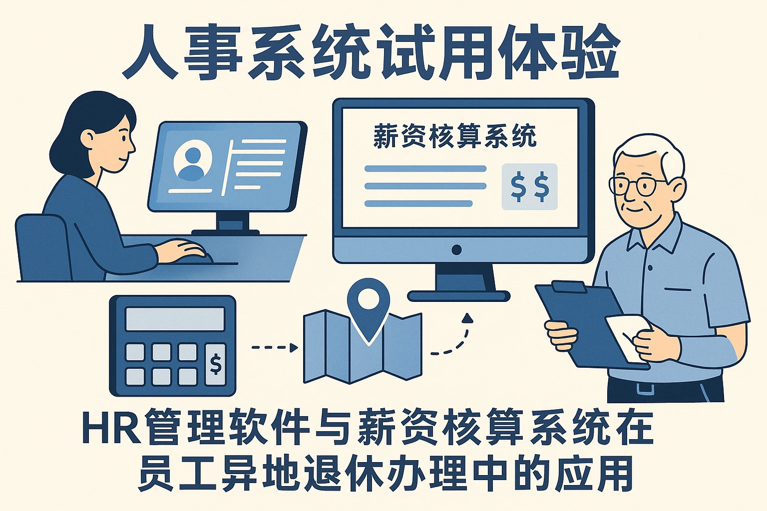 人事系统试用体验：HR管理软件与薪资核算系统在员工异地退休办理中的应用