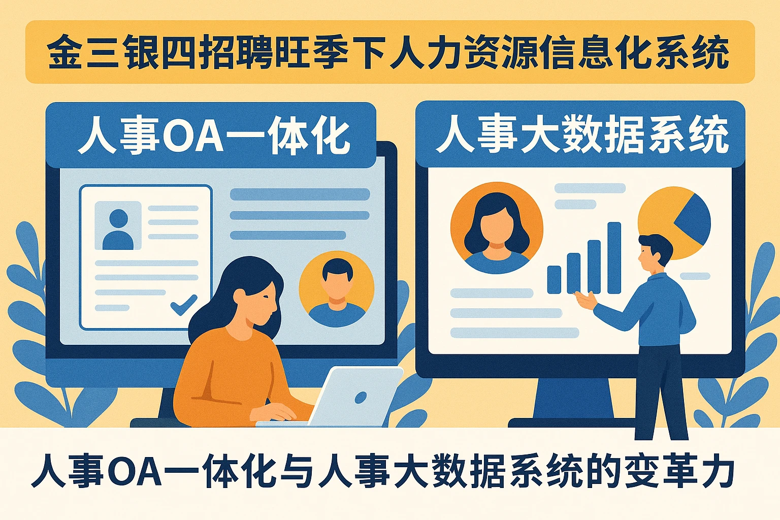 金三银四招聘旺季下的人力资源信息化系统：人事OA一体化与人事大数据系统的变革力量