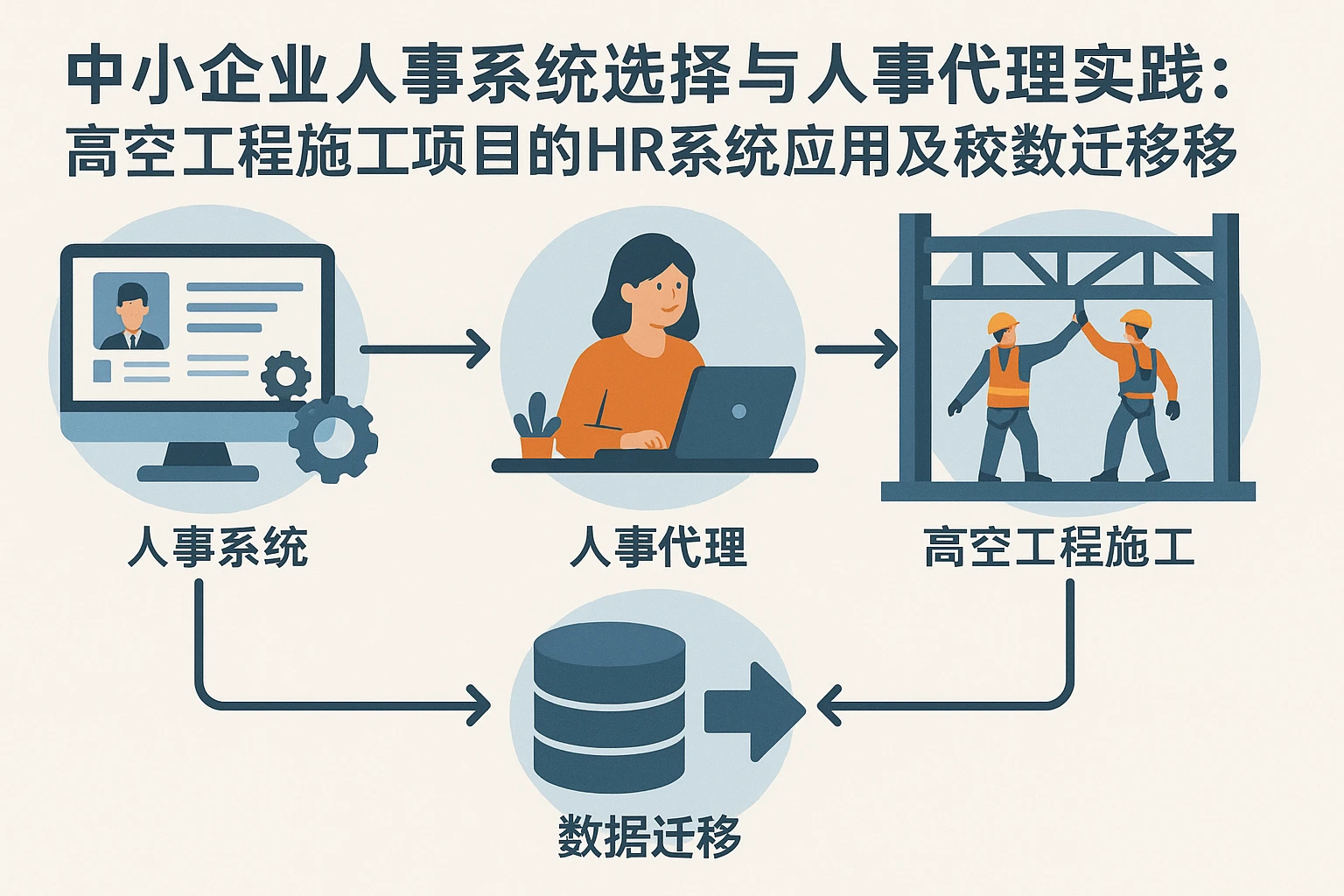 中小企业人事系统选择与人事代理实践：高空工程施工项目的HR系统应用及数据迁移