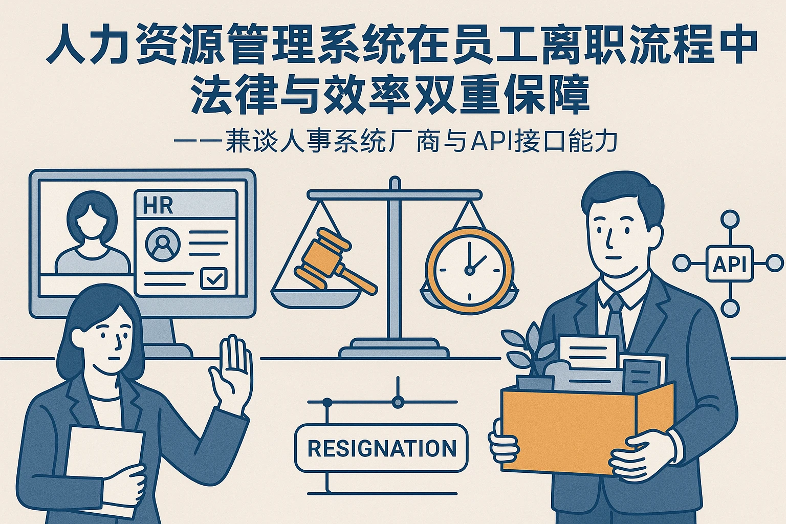人力资源管理系统在员工离职流程中的法律与效率双重保障——兼谈人事系统厂商与API接口能力