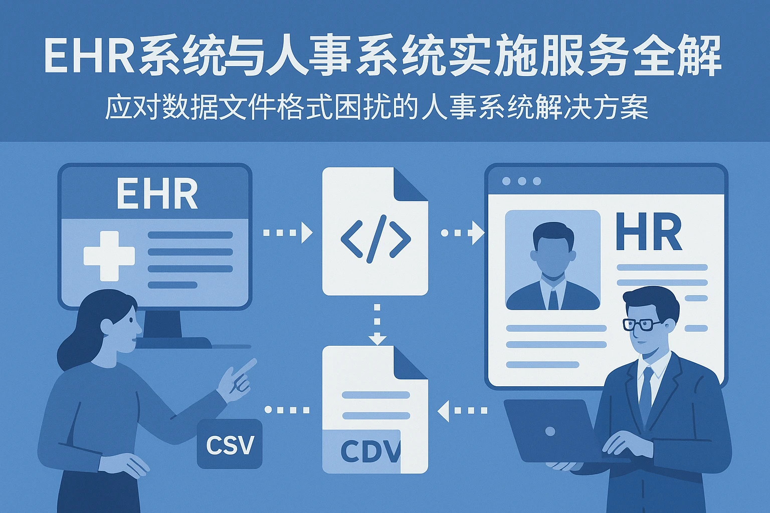 EHR系统与人事系统实施服务全解析：应对数据文件格式困扰的人事系统解决方案