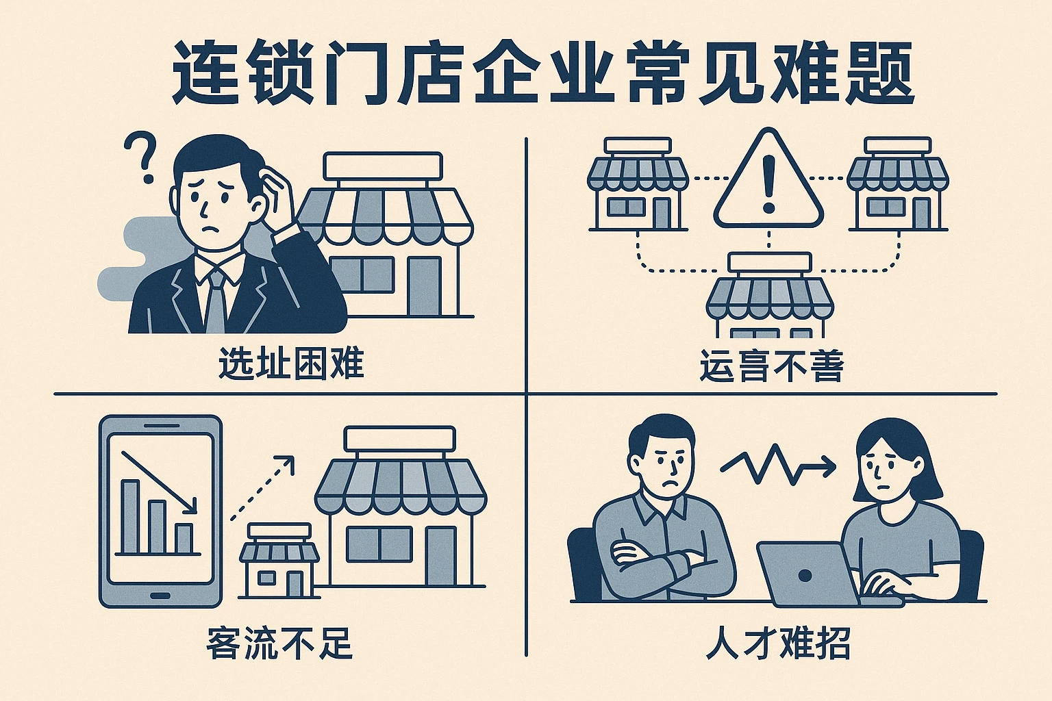 连锁门店企业常见难题