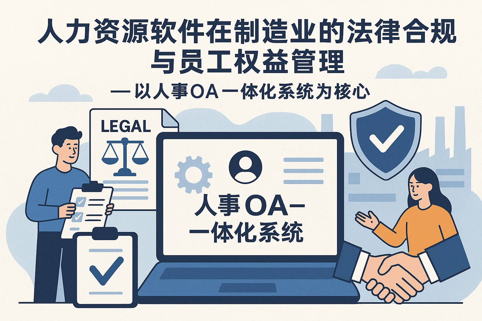 人力资源软件在制造业的法律合规与员工权益管理——以人事OA一体化系统为核心