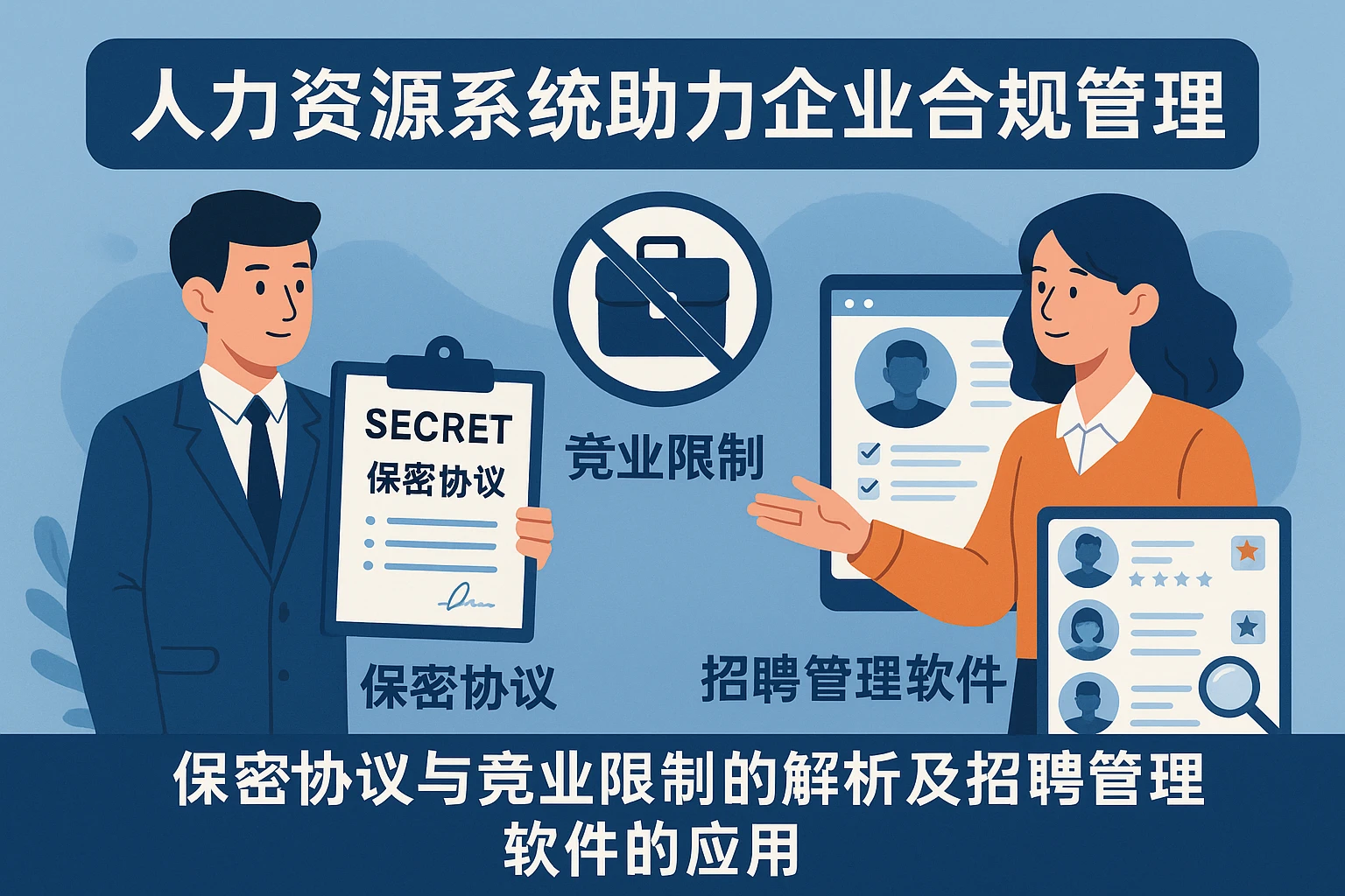 人力资源系统助力企业合规管理：保密协议与竞业限制的解析及招聘管理软件的应用