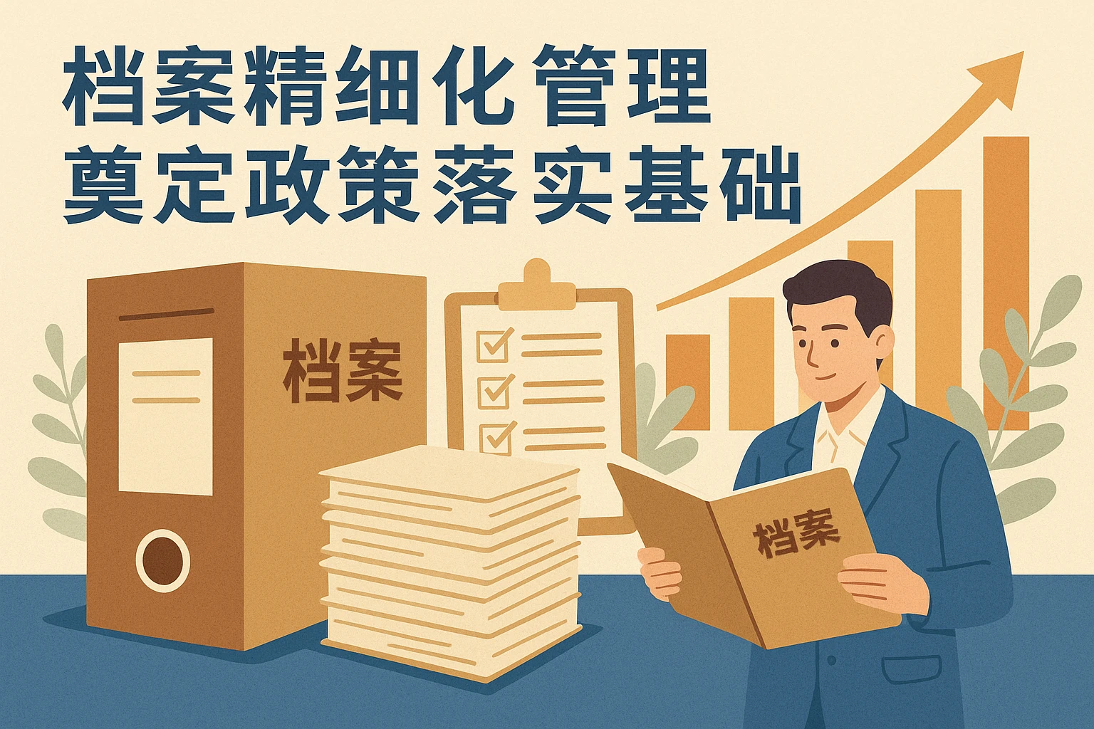 档案精细化管理，奠定政策落实基础