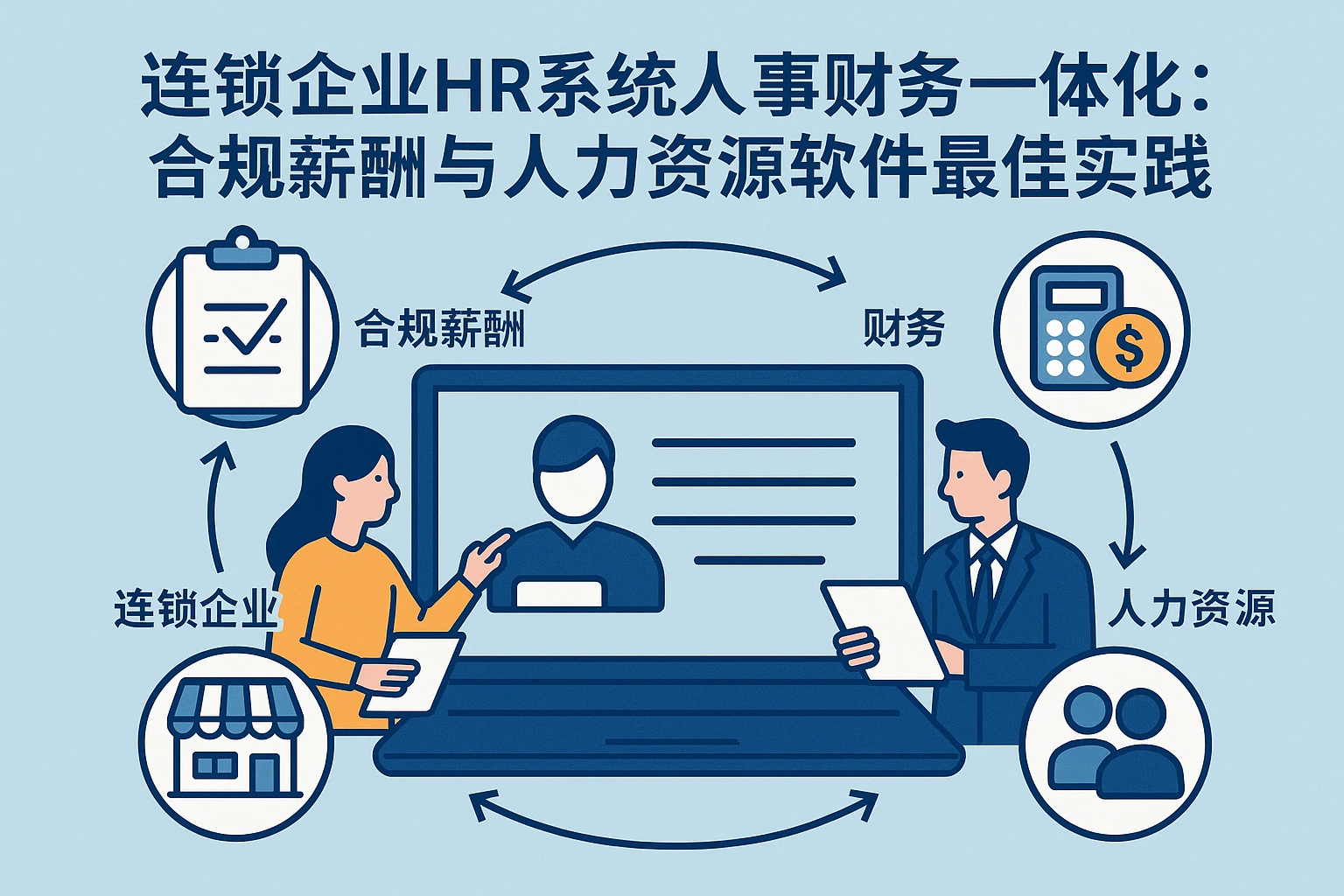 连锁企业HR系统人事财务一体化：合规薪酬与人力资源软件最佳实践