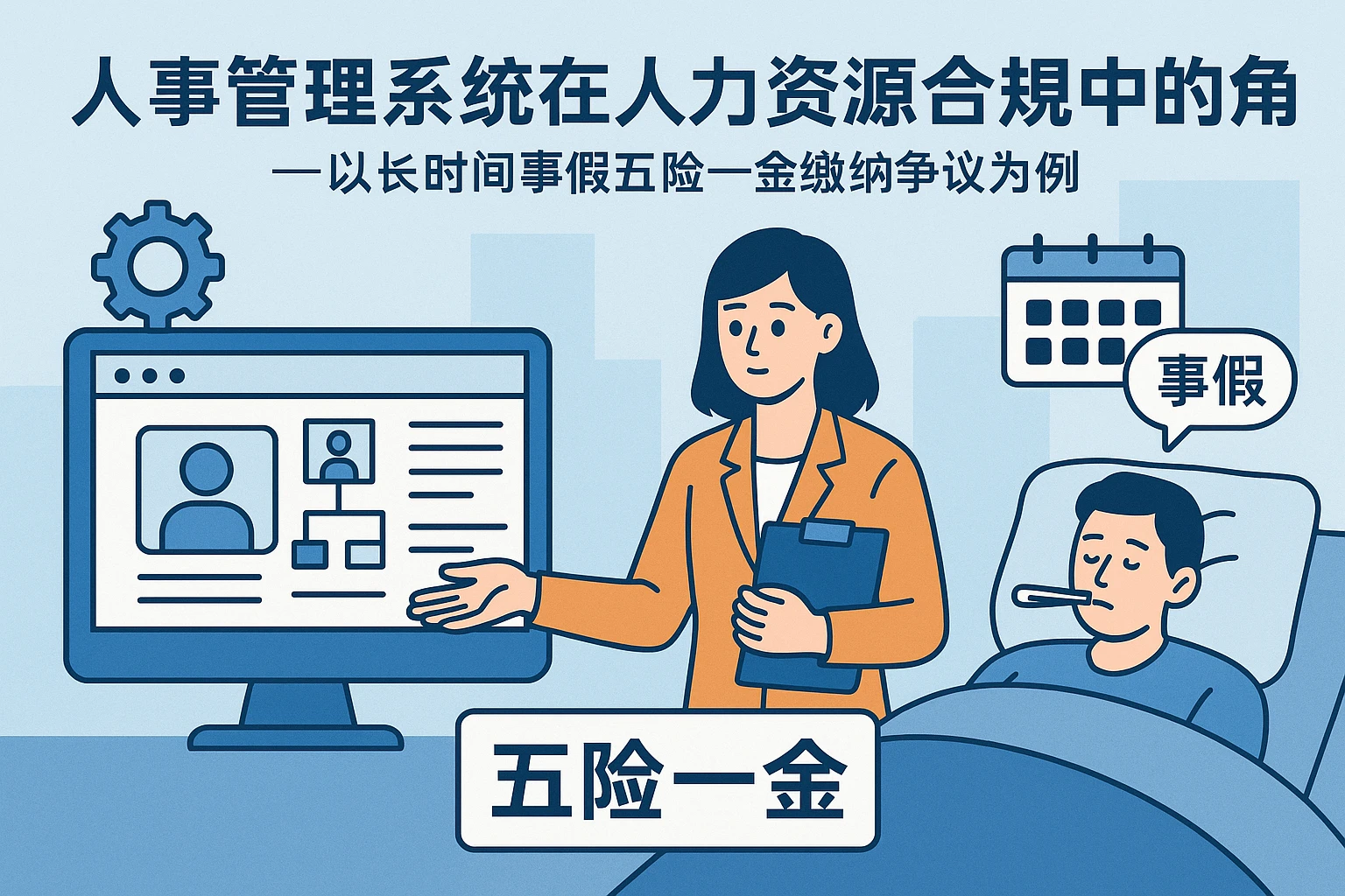 人事管理系统在人力资源合规中的角色——以长时间事假五险一金缴纳争议为例