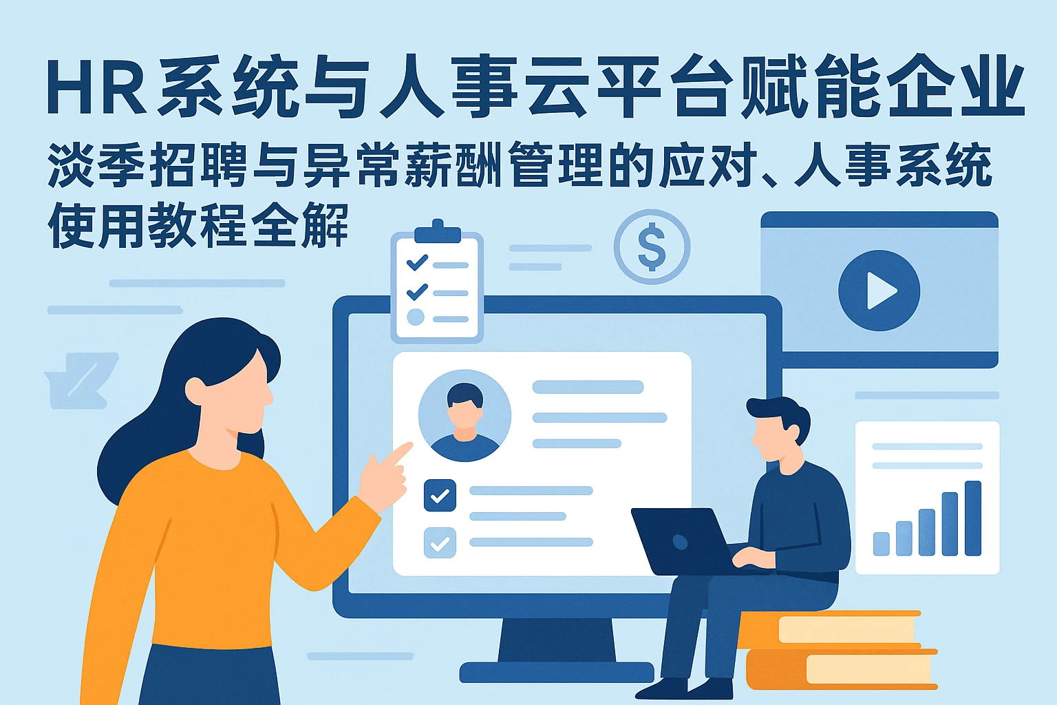 HR系统与人事云平台赋能企业——淡季招聘与异常薪酬管理的应对、人事系统使用教程全解