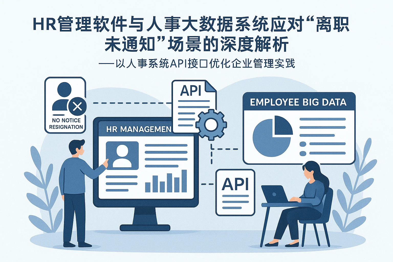 HR管理软件与人事大数据系统应对“离职未通知”场景的深度解析——以人事系统API接口优化企业管理实践
