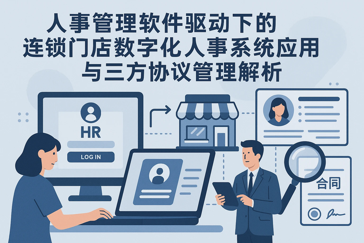 人事管理软件驱动下的连锁门店数字化人事系统应用与三方协议管理解析