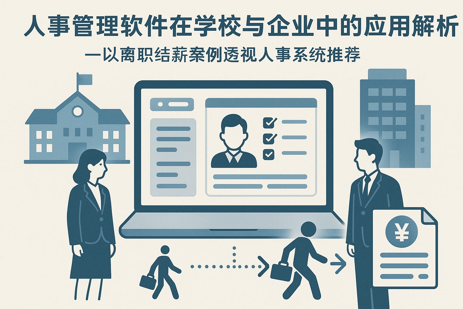 人事管理软件在学校与企业中的应用解析—以离职结薪案例透视人事系统推荐