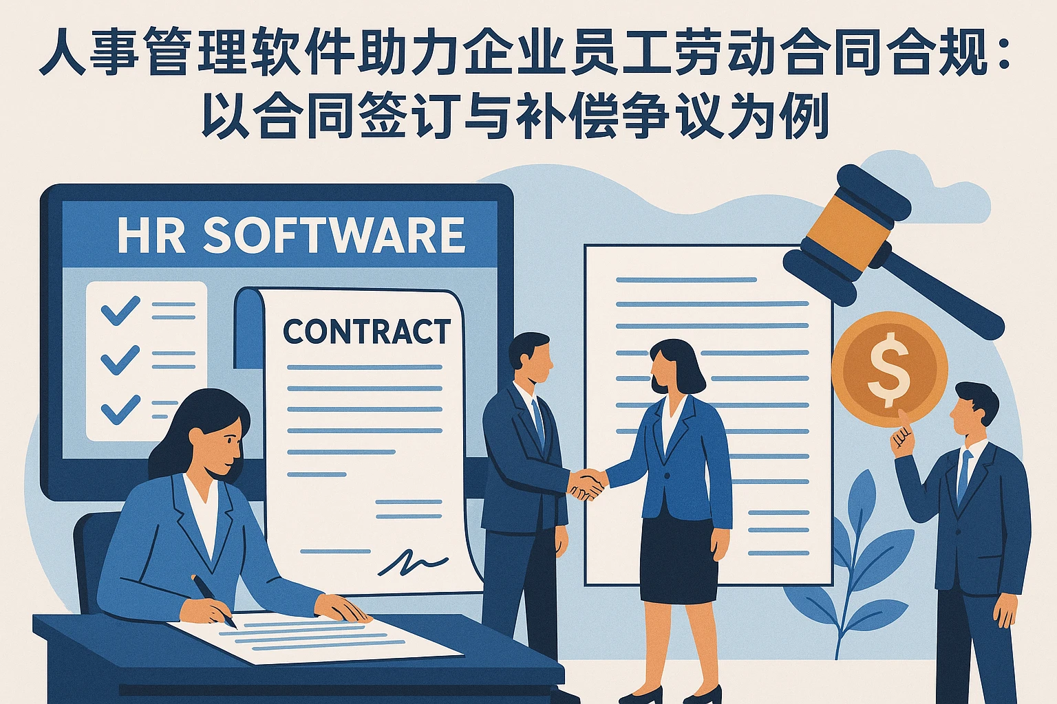 人事管理软件助力企业员工劳动合同合规：以合同签订与补偿争议为例