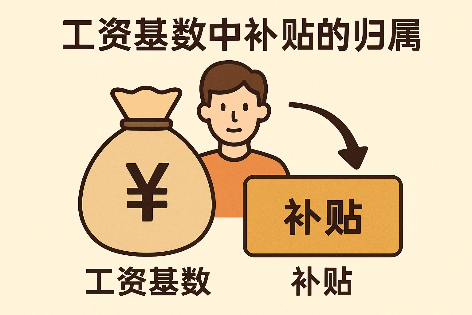 工资基数中补贴的归属
