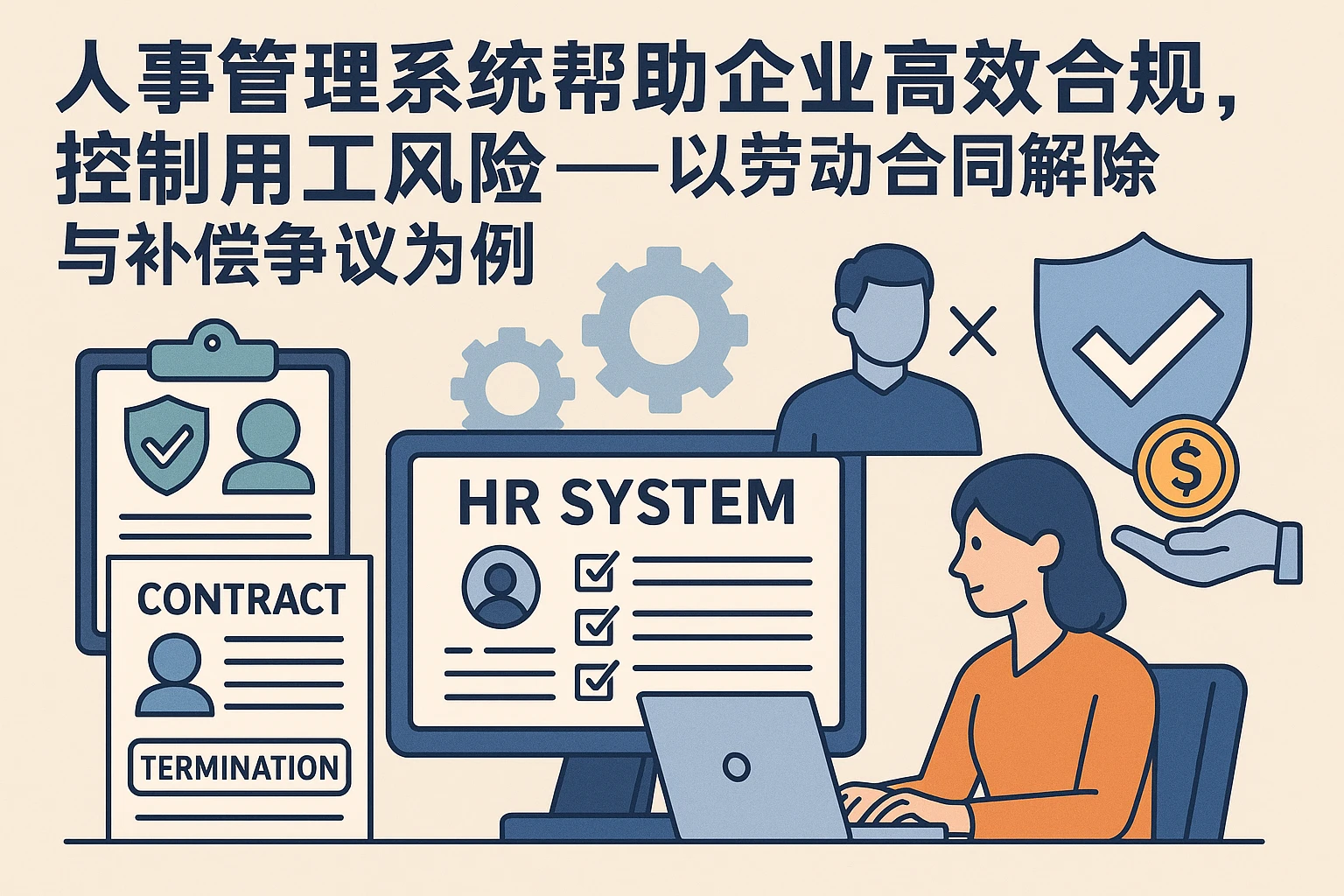 人事管理系统帮助企业高效合规,控制用工风险——以劳动合同解除与补偿争议为例