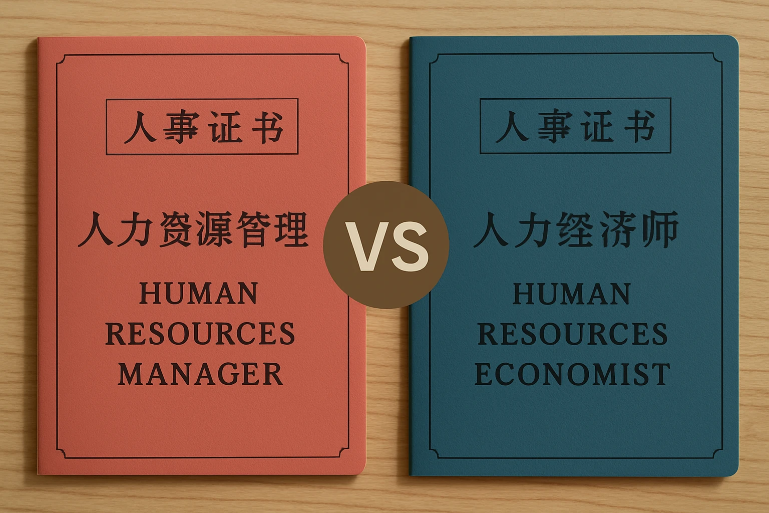 人事证书选择:人力资源管理师证与人力经济师证