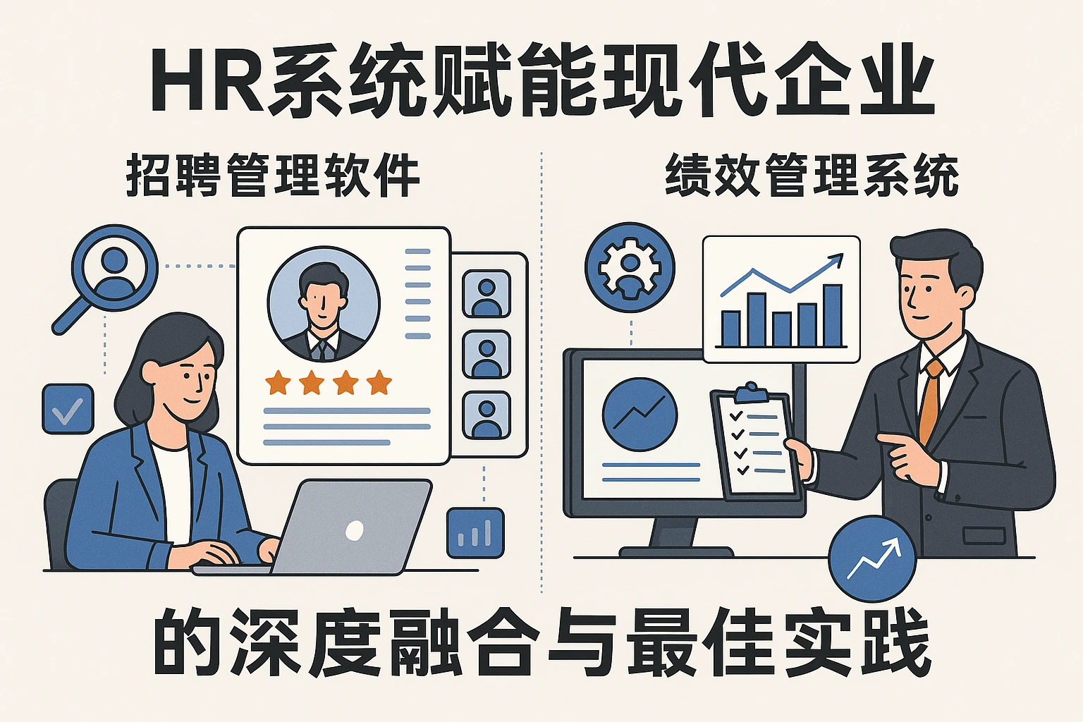 HR系统赋能现代企业：招聘管理软件与绩效管理系统的深度融合与最佳实践