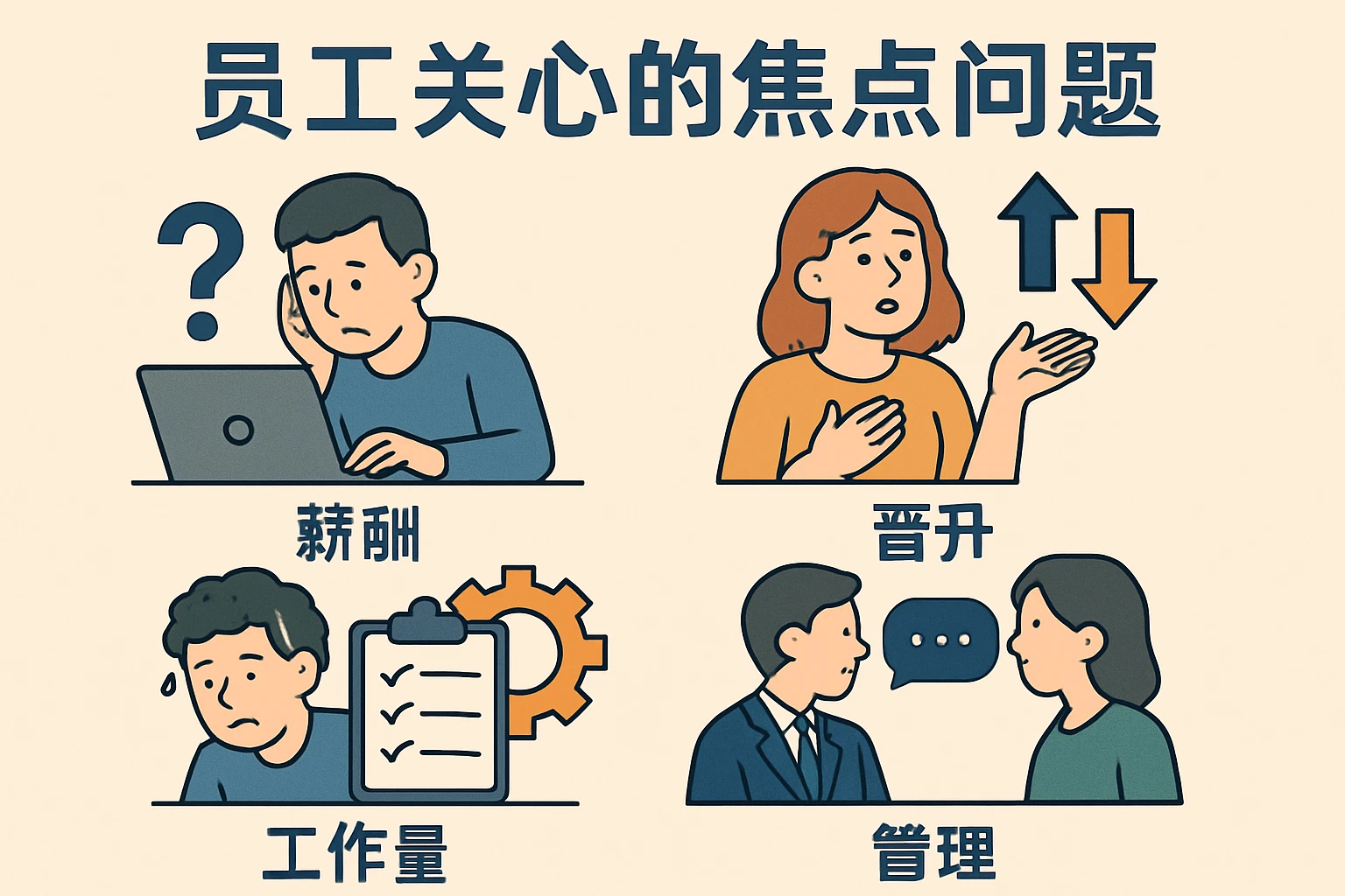 员工关心的焦点问题