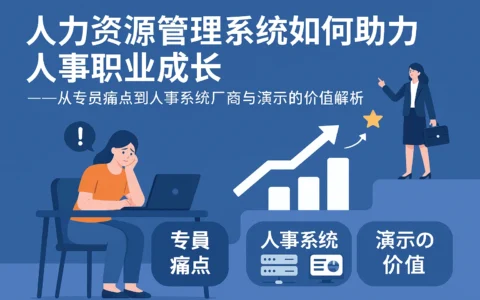 人力资源管理系统如何助力人事职业成长——从专员痛点到人事系统厂商与演示的价值解析