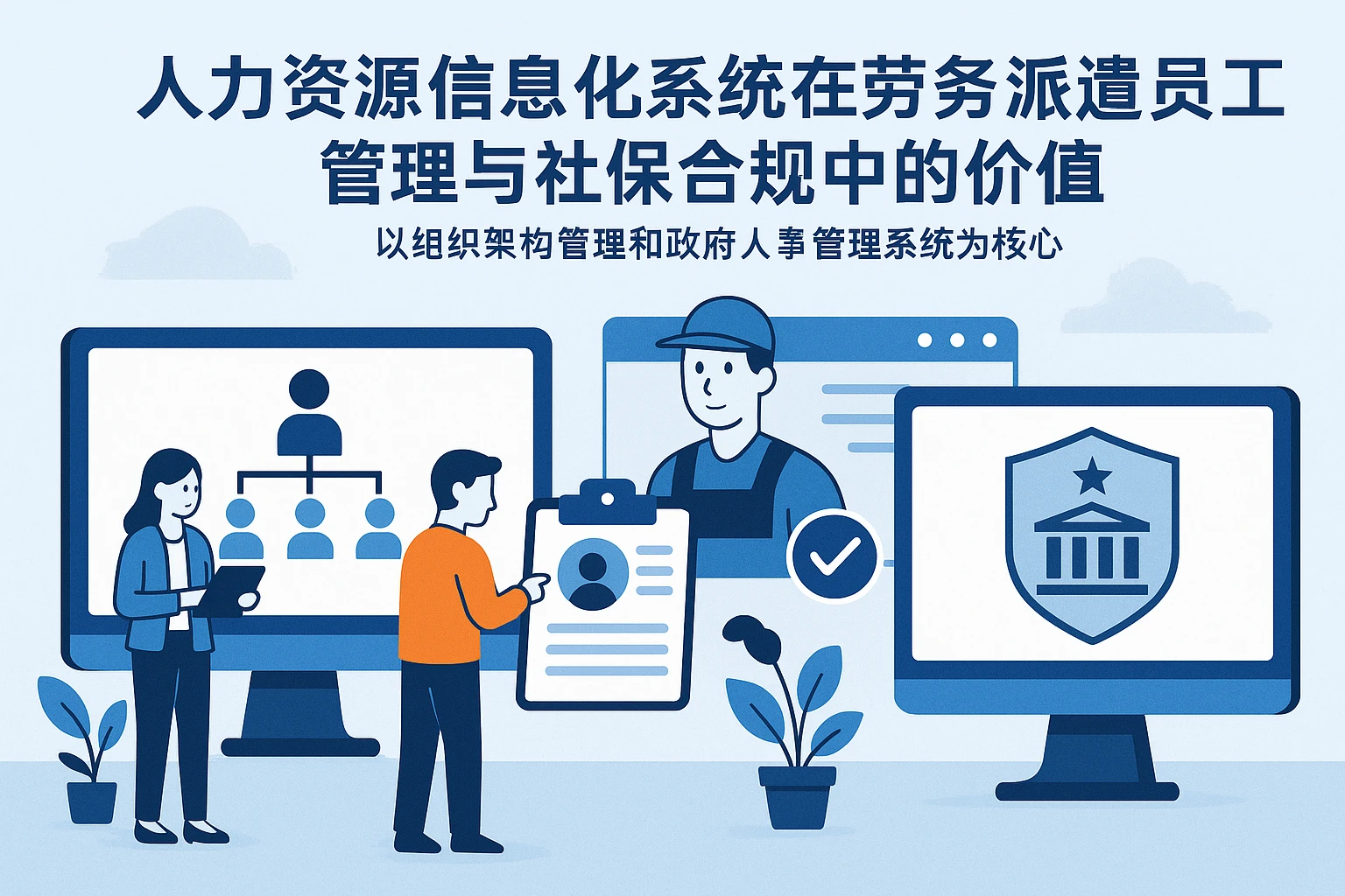 人力资源信息化系统在劳务派遣员工管理与社保合规中的价值——以组织架构管理和政府人事管理系统为核心