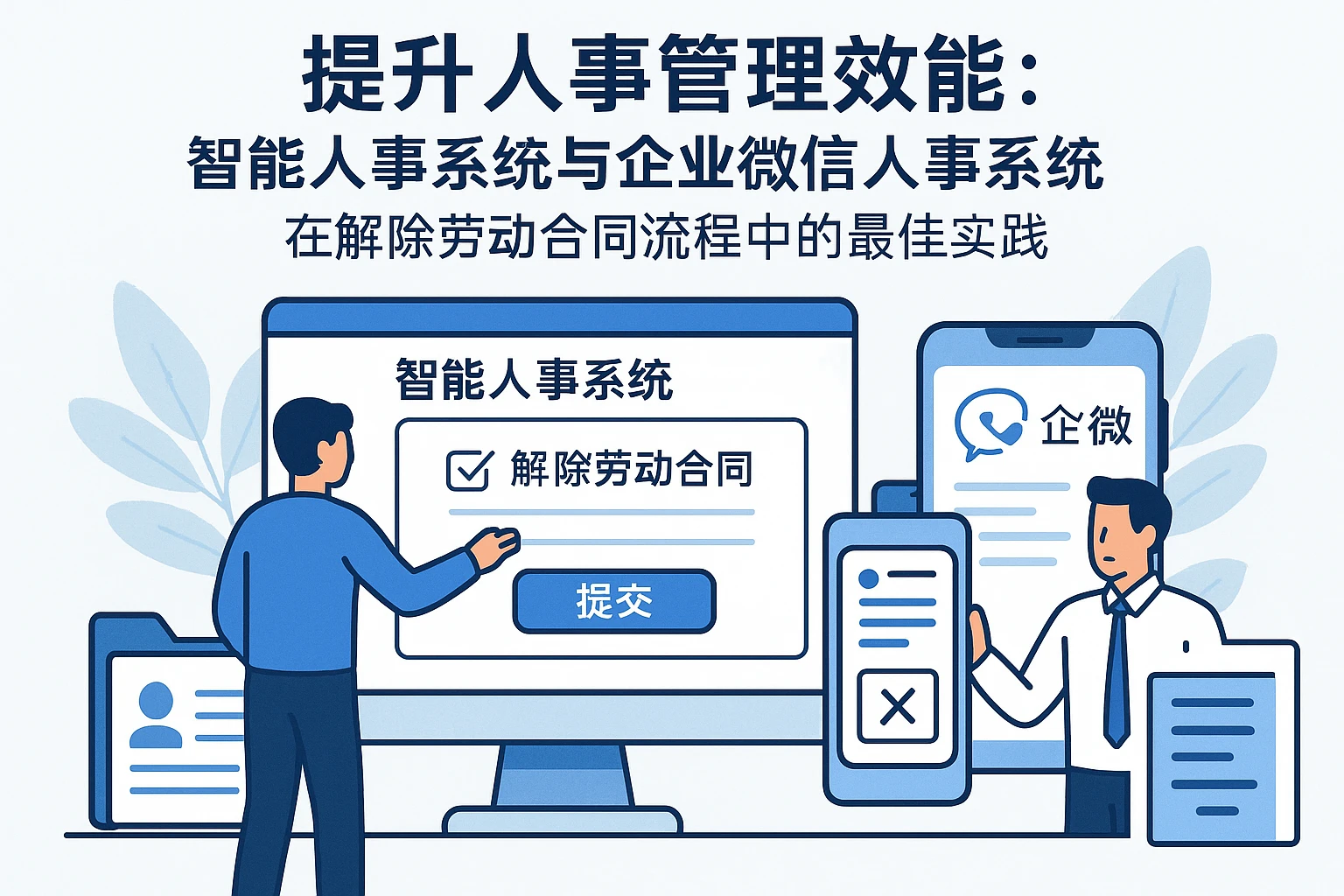 提升人事管理效能：智能人事系统与企业微信人事系统在解除劳动合同流程中的最佳实践