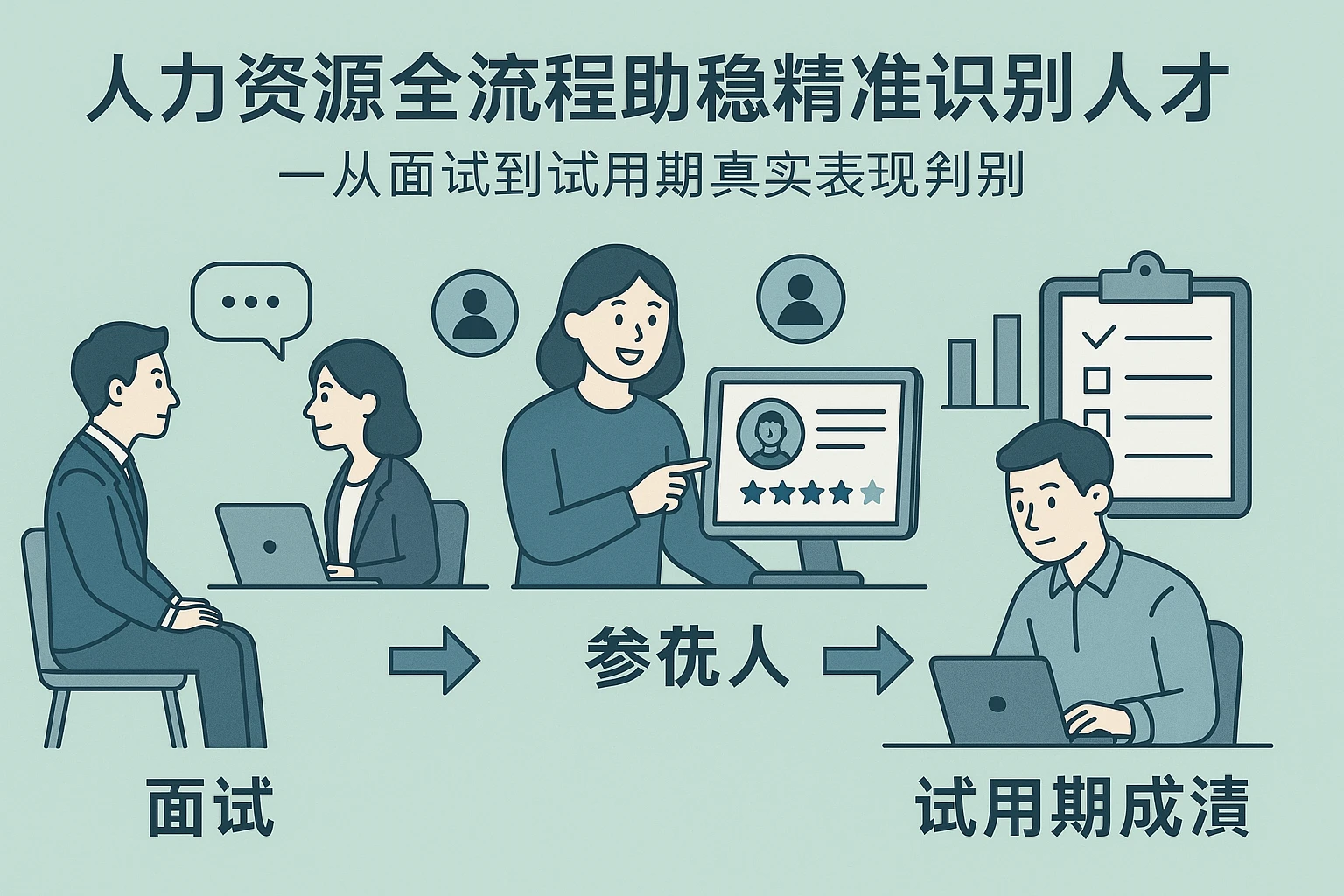 人力资源全流程系统助力精准识别与管理人才——从面试到试用期的真实表现判别