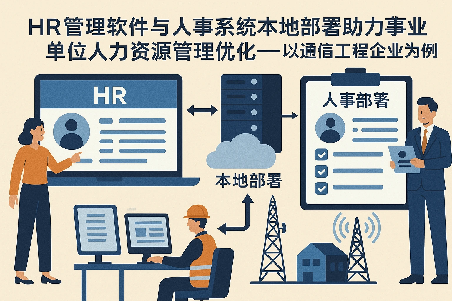 HR管理软件与人事系统本地部署助力事业单位人力资源管理优化——以通信工程企业为例