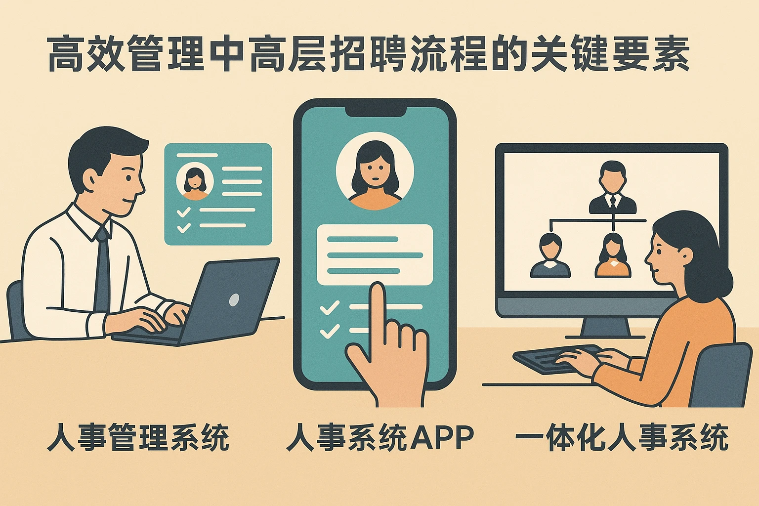 高效管理中高层招聘流程的关键要素——人事管理系统、人事系统APP与一体化人事系统助力企业人才升级