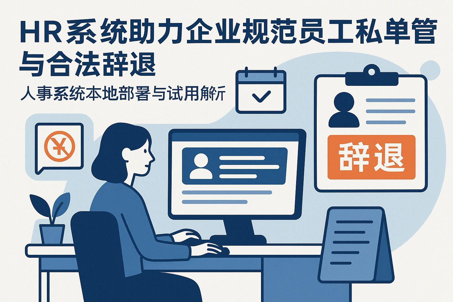 HR系统助力企业规范员工私单管理与合法辞退——人事系统本地部署与试用解析