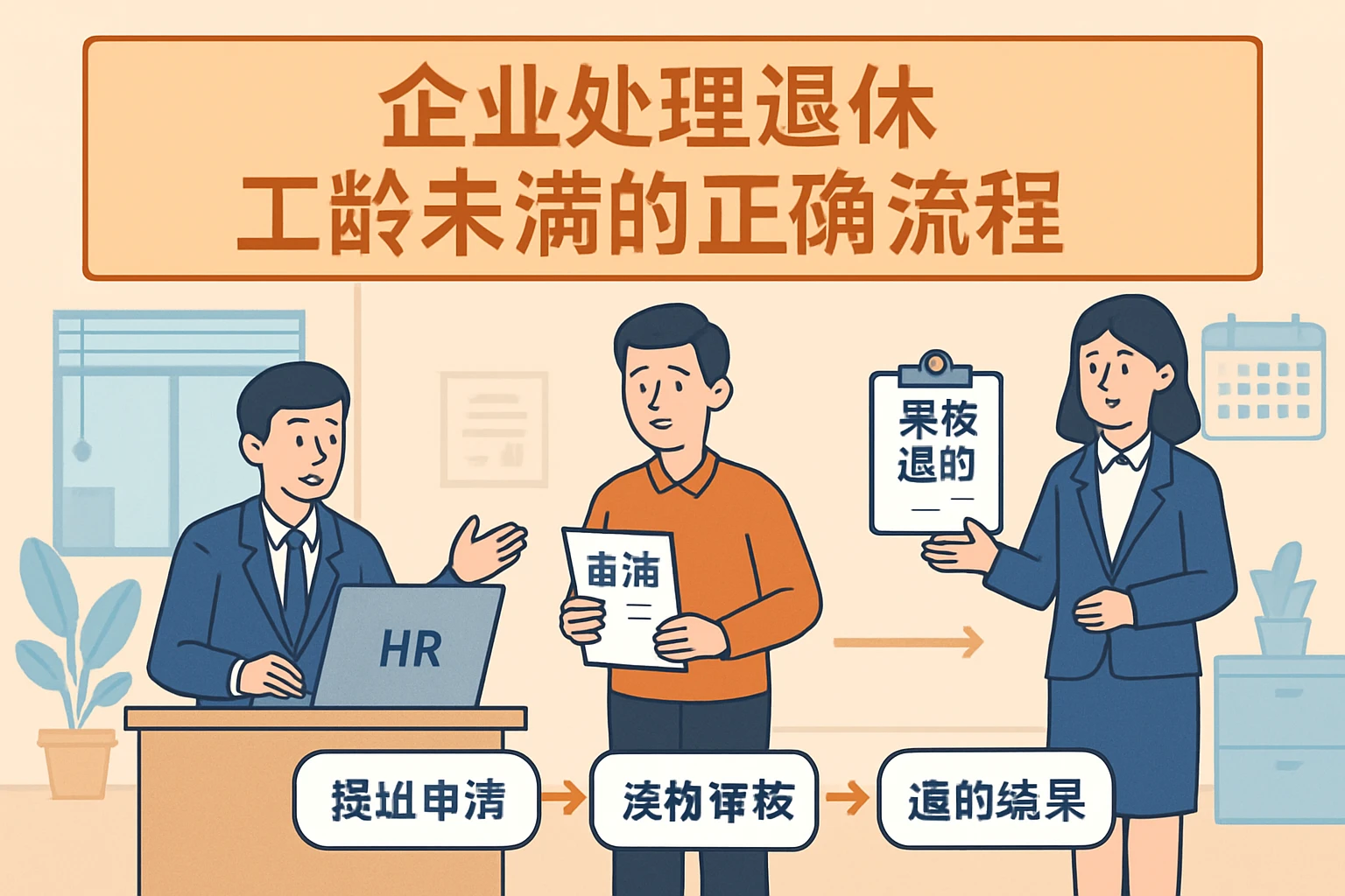 企业处理退休工龄未满的正确流程