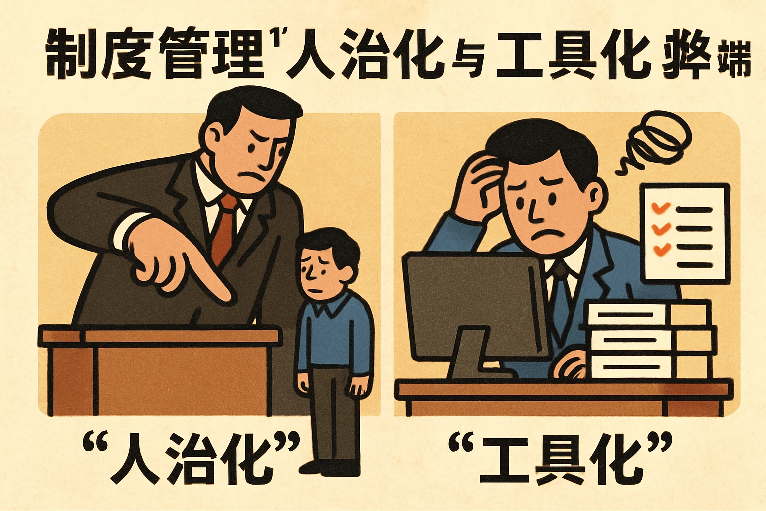 制度管理“人治化”与“工具化”弊端