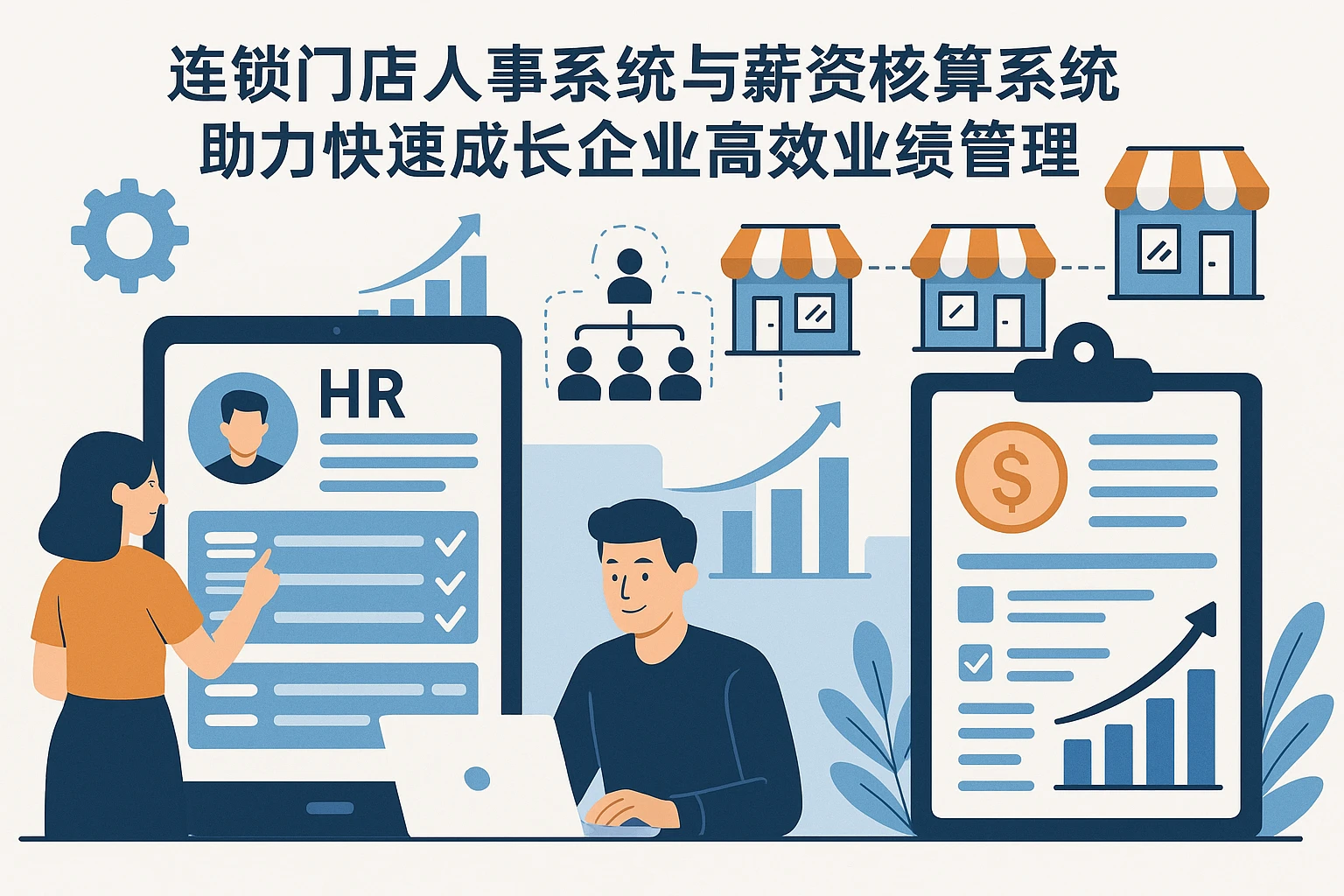 连锁门店人事系统与薪资核算系统，助力快速成长期企业高效业绩管理