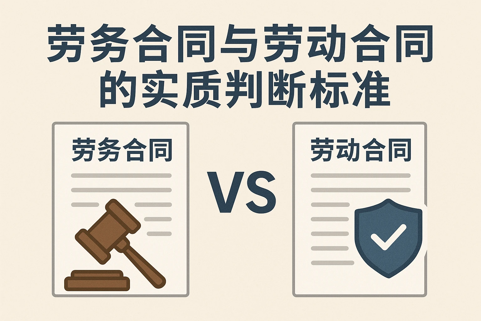 劳务合同与劳动合同的实质判断标准