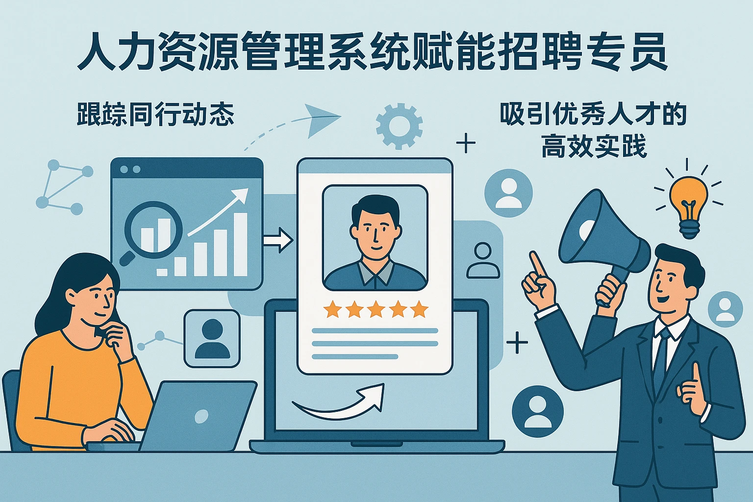 人力资源管理系统赋能招聘专员：跟踪同行动态与吸引优秀人才的高效实践