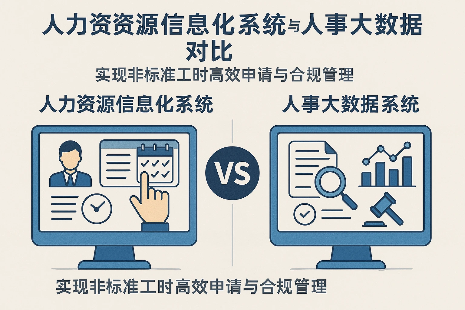 人力资源信息化系统与人事大数据系统对比：实现非标准工时高效申请与合规管理