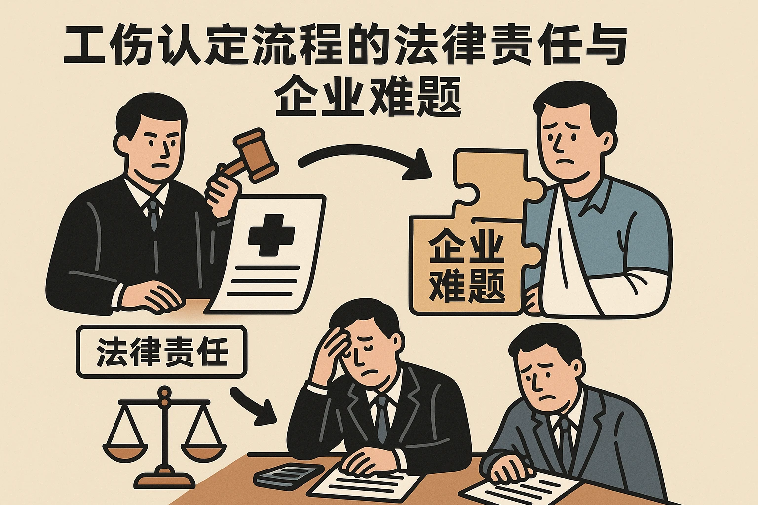 工伤认定流程的法律责任与企业难题