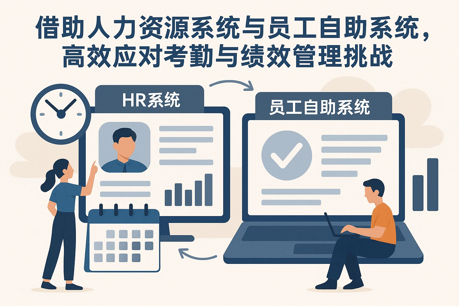 借助人力资源系统与员工自助系统，高效应对考勤与绩效管理挑战