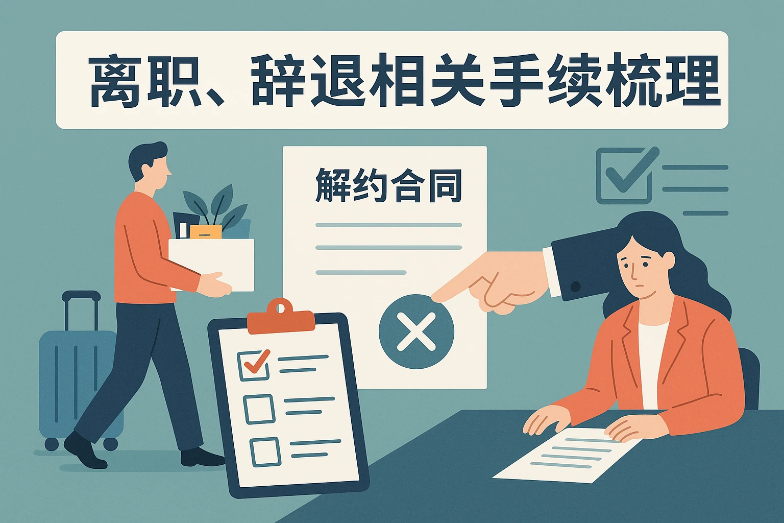 离职、辞退相关手续梳理