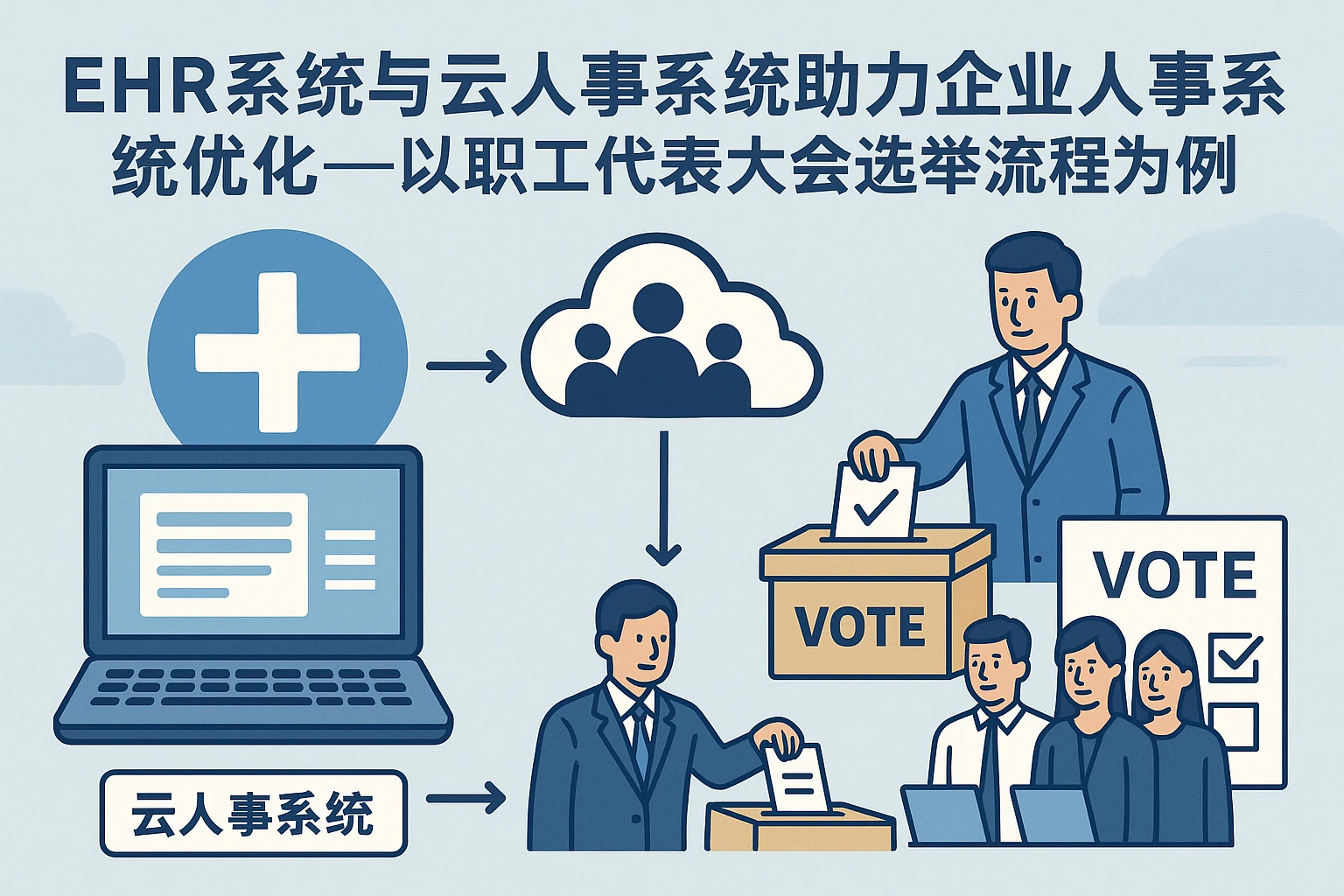 EHR系统与云人事系统助力企业人事系统优化——以职工代表大会选举流程为例