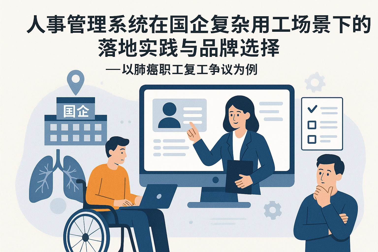 人事管理系统在国企复杂用工场景下的落地实践与品牌选择——以肺癌职工复工争议为例