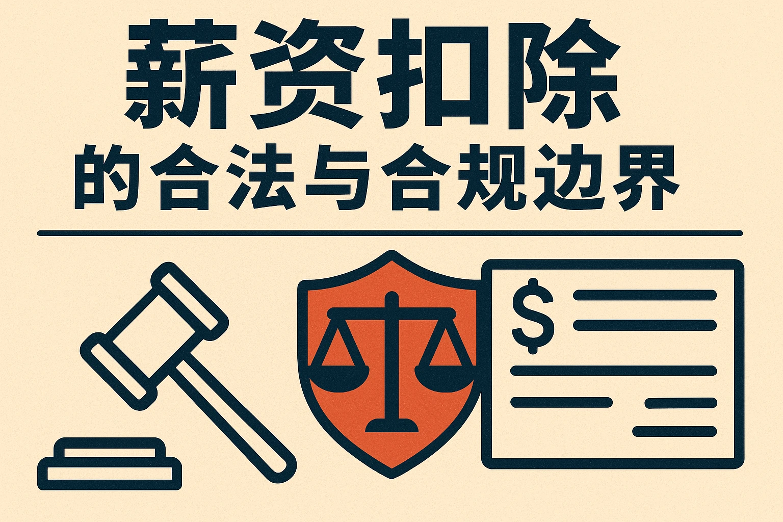 薪资扣除的合法与合规边界