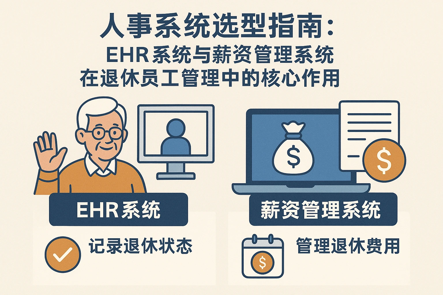 人事系统选型指南：EHR系统与薪资管理系统在退休员工管理中的核心作用