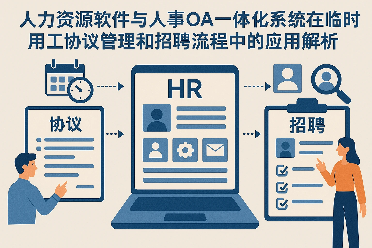 人力资源软件与人事OA一体化系统在临时用工协议管理和招聘流程中的应用解析