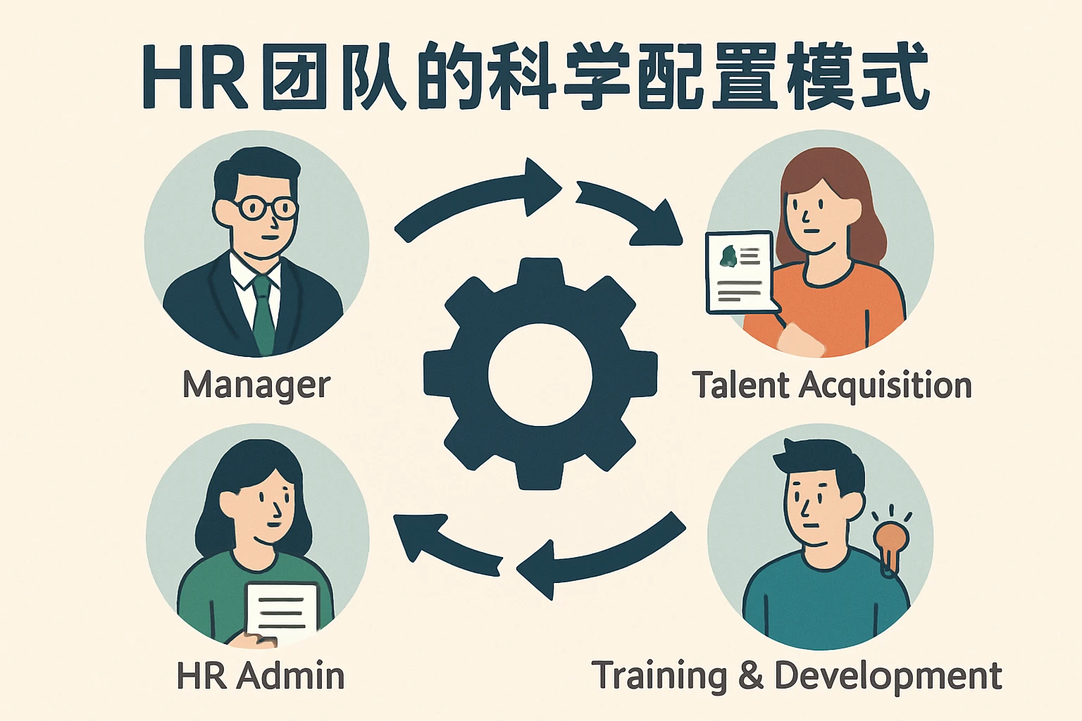 HR团队的科学配置模式