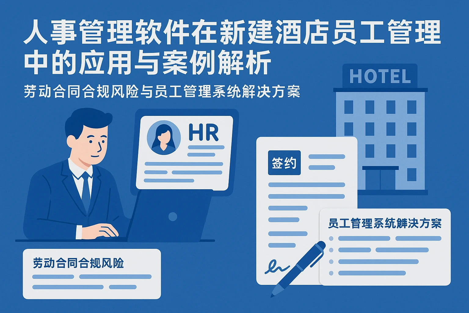人事管理软件在新建酒店员工管理中的应用与案例解析——劳动合同合规风险与员工管理系统解决方案