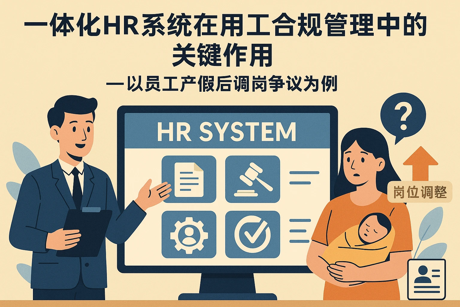 一体化HR系统在用工合规管理中的关键作用——以员工产假后调岗争议为例